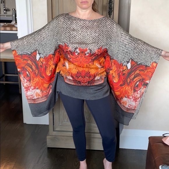 Roberto Cavalli Tilda Print Chiffon Caftan - Picture 14 of 14